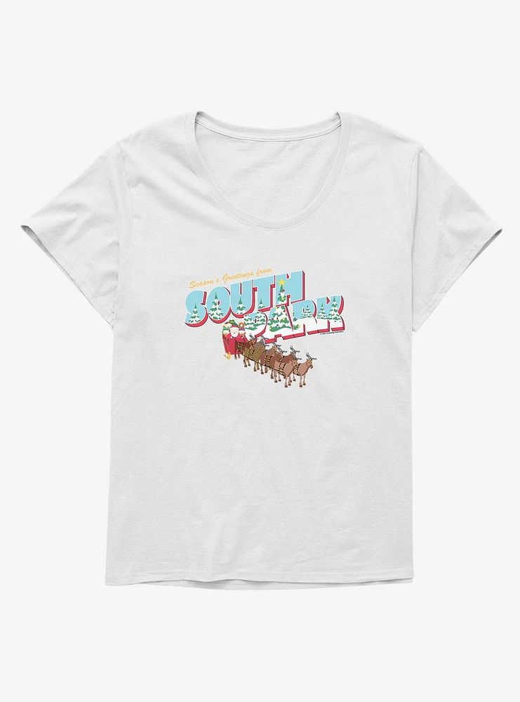 South Park Christmas Guide On the Roof Girls T-Shirt Plus