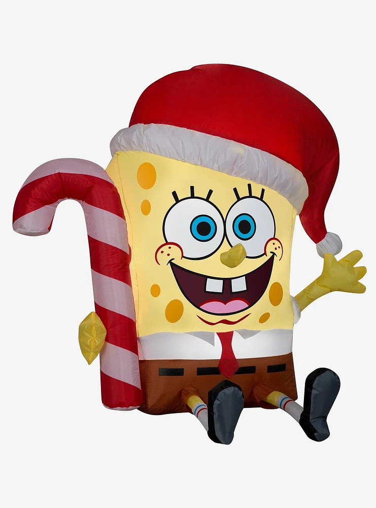 Spongebob Squarepants Candy Cane Inflatable Decor