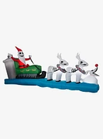 The Nightmare Before Christmas Jack Sleigh Inflatable Decor