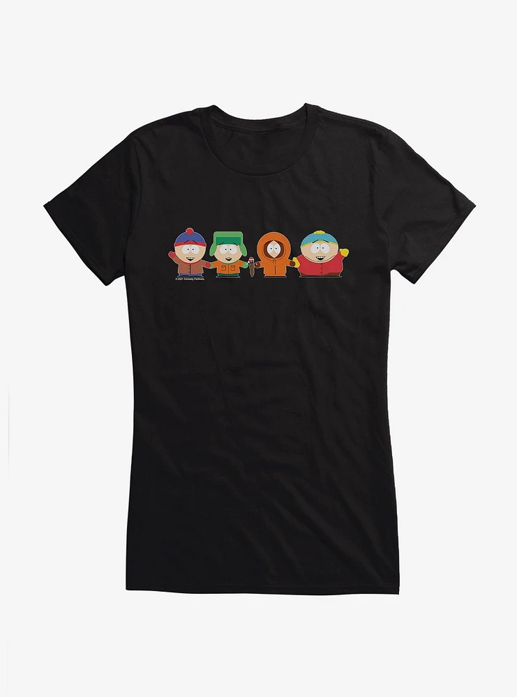 South Park Christmas Guide Holiday Wave Girls T-Shirt