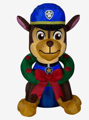 Nickelodeon Paw Patrol Chase Wreath Inflatable Decor