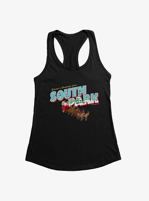 South Park Christmas Guide On the Roof Girls Tank