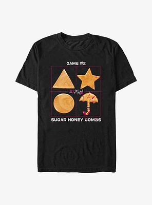 Squid Game Broken Umbrella Honeycomb T-Shirt