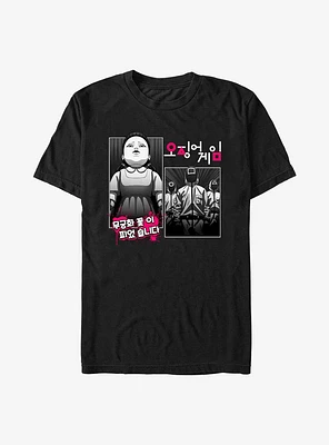 Squid Game Doll & Guards Manga T-Shirt