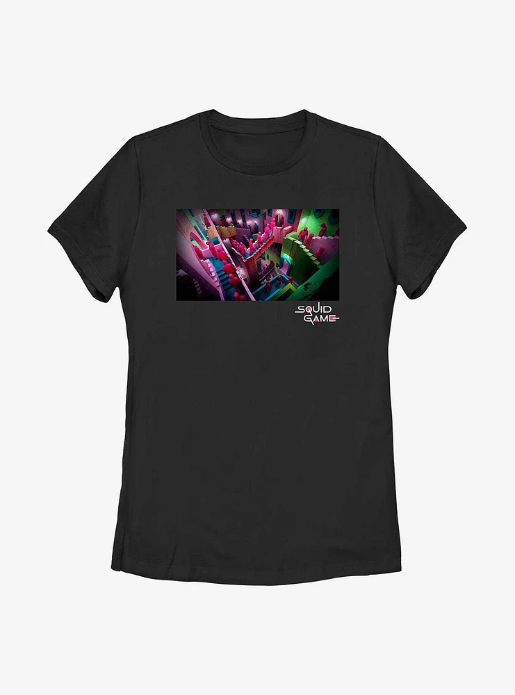 Squid Game Guarded Staircase Womens T-Shirt
