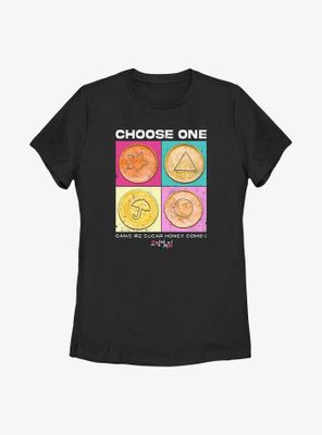 Squid Game Choose One Honeycomb Womens T-Shirt