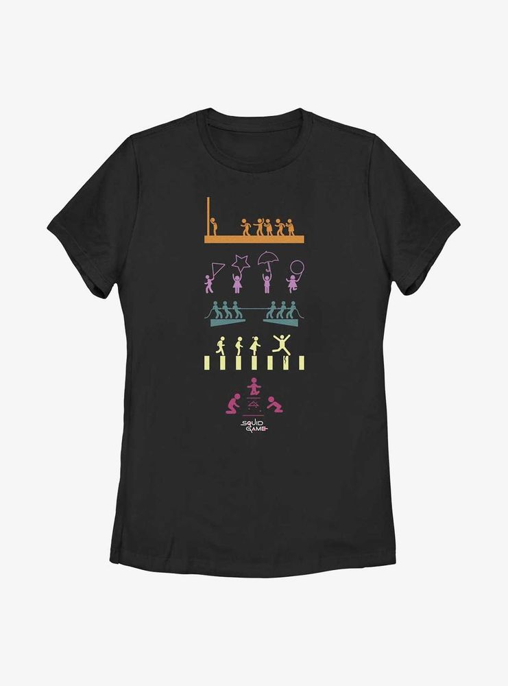 Squid Game Icons Womens T-Shirt