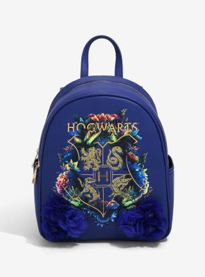 Harry Potter Hogwarts Crest Botanical Mini Backpack - BoxLunch Exclusive