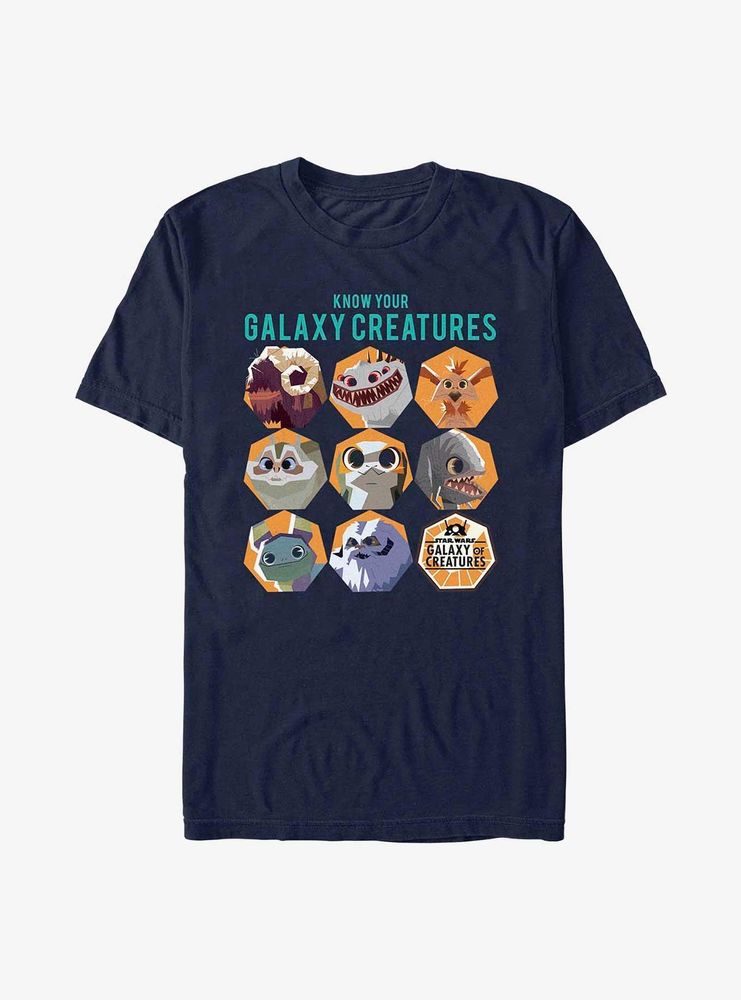 Star Wars Galaxy Of Creatures Creature Chart T-Shirt