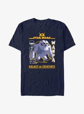 Star Wars Galaxy Of Creatures Wampa Statistics T-Shirt