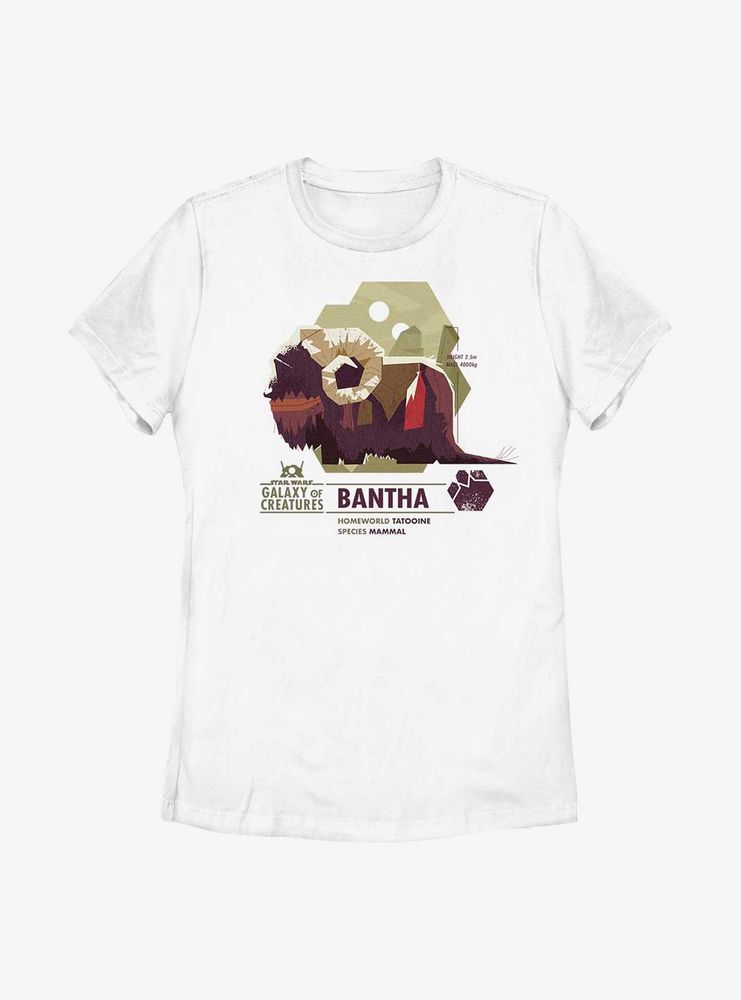 Star Wars Galaxy Of Creatures Bantha Species Womens T-Shirt