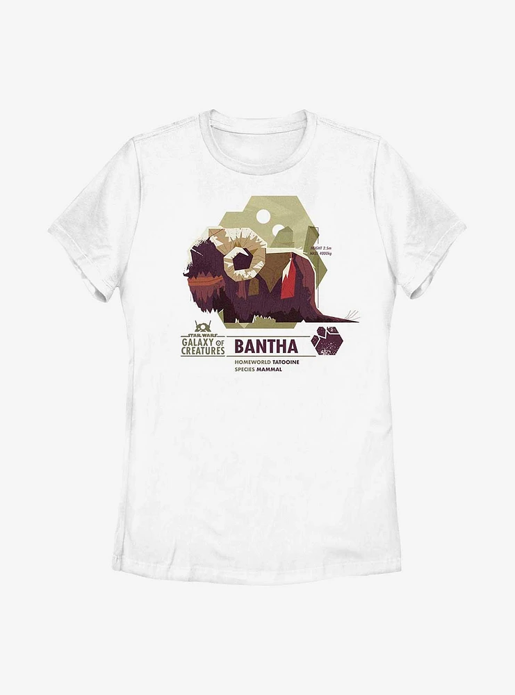 Star Wars Galaxy Of Creatures Bantha Species Womens T-Shirt