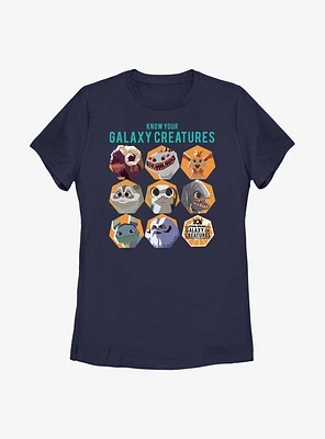Star Wars Galaxy Of Creatures Creature Chart Womens T-Shirt