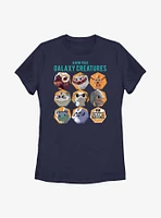 Star Wars Galaxy Of Creatures Creature Chart Womens T-Shirt