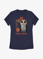 Star Wars Galaxy Of Creatures Porg Statistics Womens T-Shirt