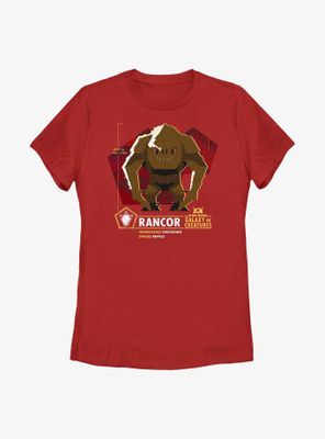 Star Wars Galaxy Of Creatures Rancor Species Womens T-Shirt
