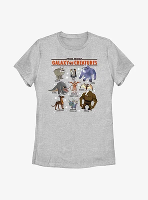Star Wars Galaxy Of Creatures Creature Textbook Womens T-Shirt