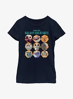 Star Wars Galaxy Of Creatures Creature Chart Youth Girls T-Shirt