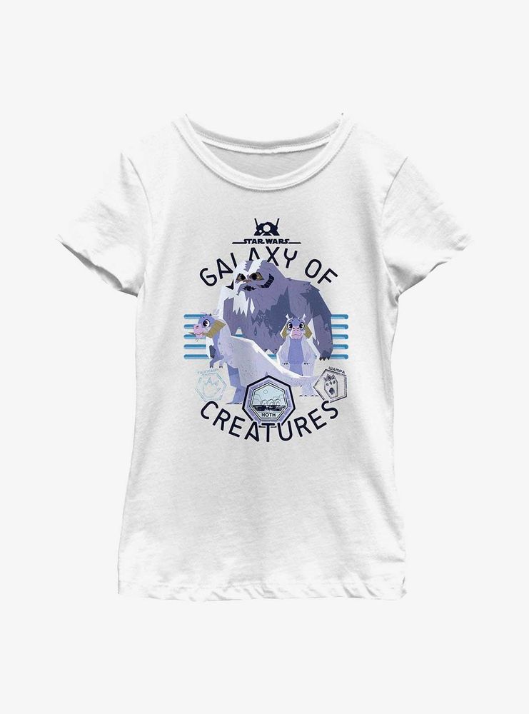 Star Wars Galaxy Of Creatures Hoth Native Species Youth Girls T-Shirt