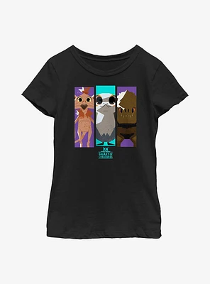 Star Wars Galaxy Of Creatures Creature Panels Youth Girls T-Shirt
