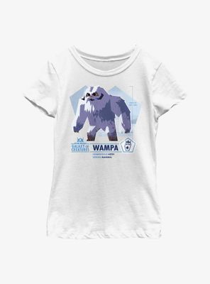 Star Wars Galaxy Of Creatures Wampa Species Youth Girls T-Shirt