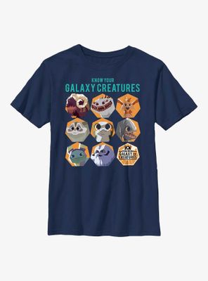 Star Wars Galaxy Of Creatures Creature Chart Youth T-Shirt