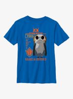 Star Wars Galaxy Of Creatures Porg Statistics Youth T-Shirt