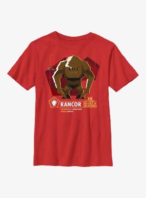 Star Wars Galaxy Of Creatures Rancor Species Youth T-Shirt