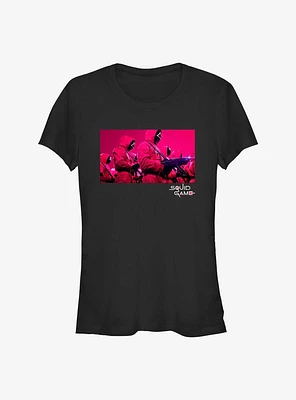 Squid Game Pink Guards Girls T-Shirt