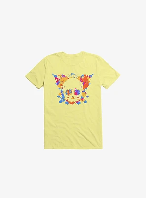 Inkblot Test Skull And Butterfly T-Shirt