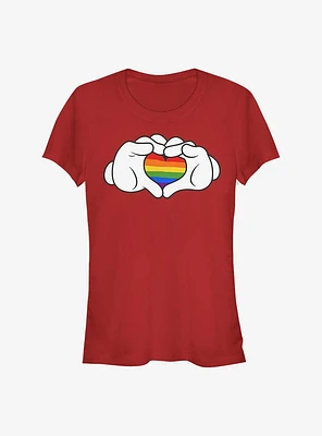 Disney Mickey Mouse Rainbow Love Girls T-Shirt