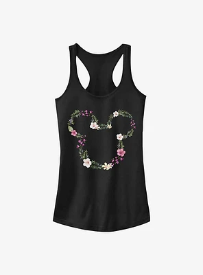 Disney Mickey Mouse Floral Girls Tank