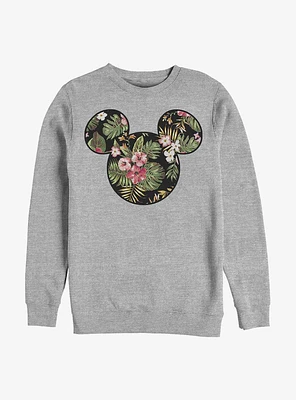 Disney Mickey Mouse Floral Crew Sweatshirt