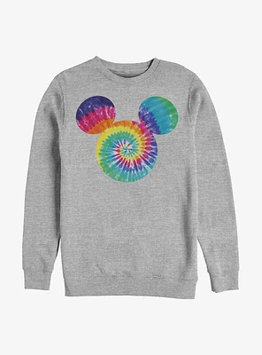 Disney Mickey Mouse Tie Dye Fill Crew Sweatshirt