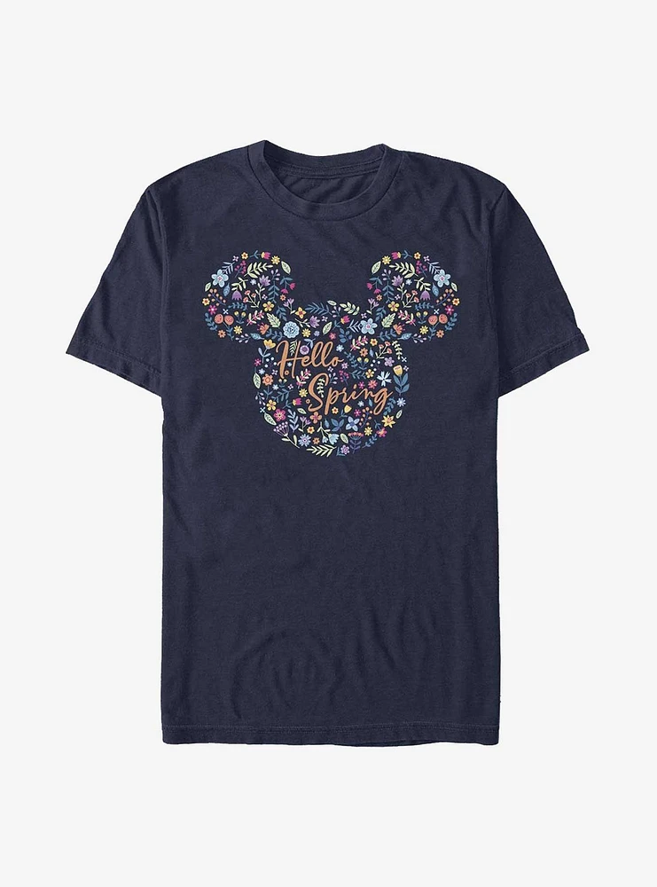 Disney Mickey Mouse Floral Ears T-Shirt