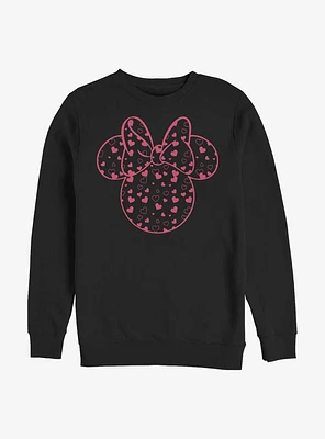 Disney Minnie Mouse Hearts Fill Crew Sweatshirt