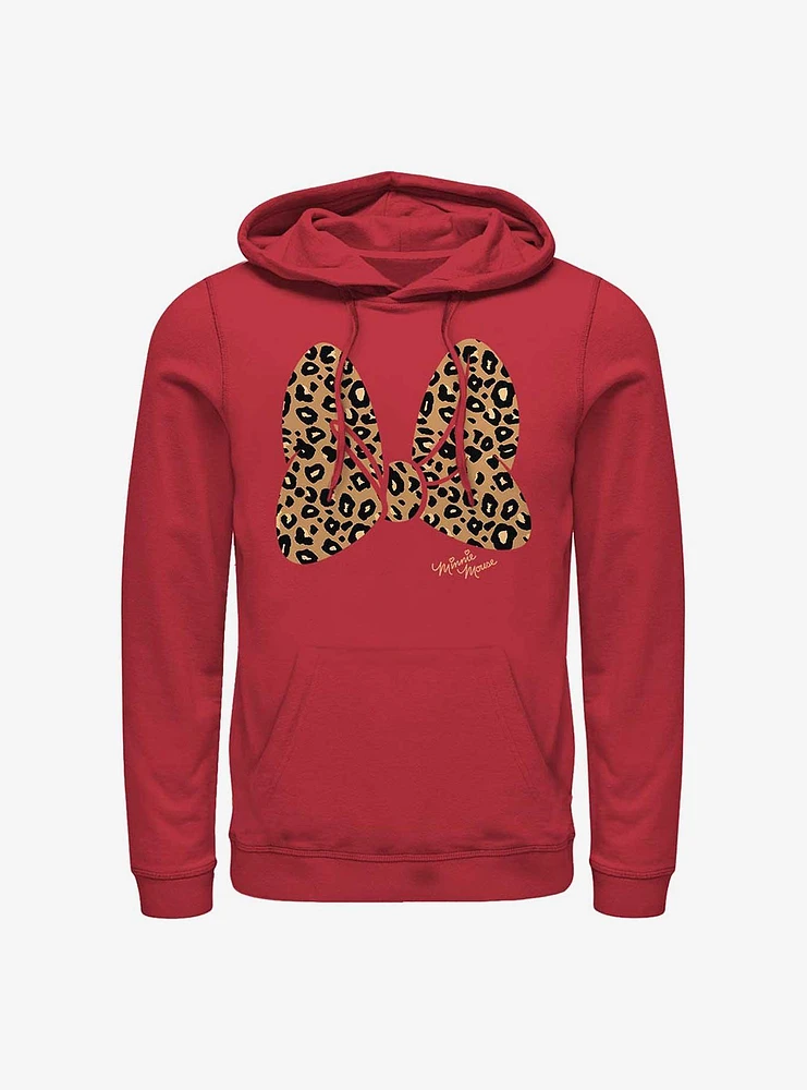 Disney Minnie Mouse Animal Print Bow Hoodie