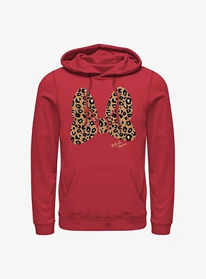 Disney Minnie Mouse Animal Print Bow Hoodie