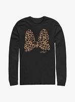 Disney Minnie Mouse Animal Print Bow Long-Sleeve T-Shirt