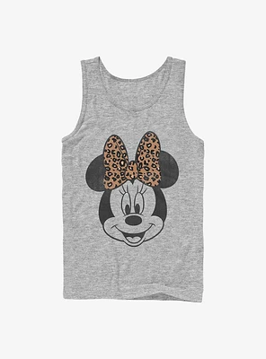Disney Minnie Mouse Modern Face Leopard Tank