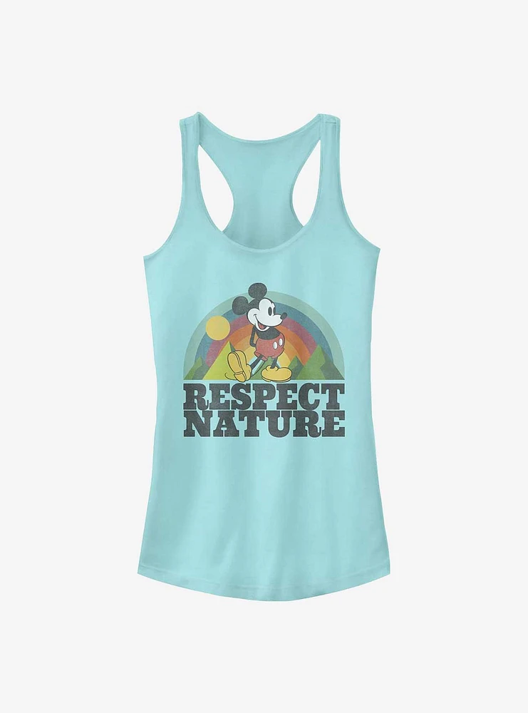 Disney Mickey Mouse Respect Nature Girls Tank