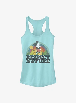 Disney Mickey Mouse Respect Nature Girls Tank