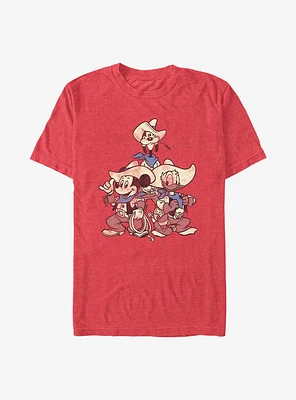 Disney Mickey Mouse, Goofy & Donald Vintage Cowboys T-Shirt