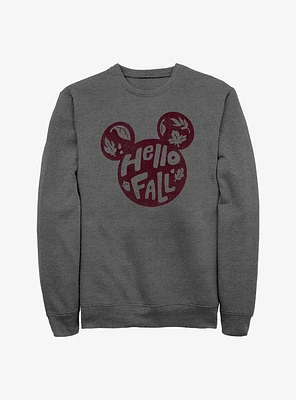 Disney Mickey Mouse Hello Fall Crew Sweatshirt