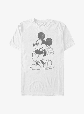 Disney Mickey Mouse Black And White T-Shirt