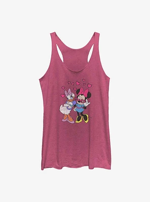 Disney Minnie Mouse & Daisy Duck Just Gals Hearts Girls Tank Top