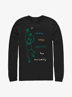 Disney The Muppets Kermit Never Take Yourself Too Seriously Doodle Long-Sleeve T-Shirt