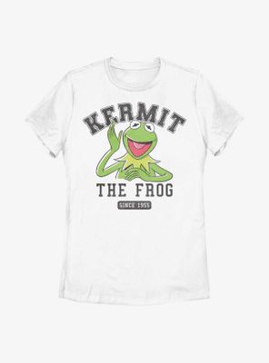Disney The Muppets 1955 Collegiate Kermit Frog Womens T-Shirt