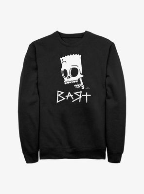 The Simpsons Bart Skeleton Punk Sweatshirt