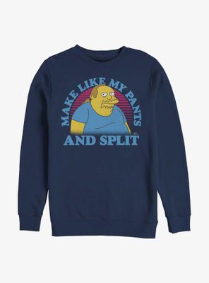 The Simpsons Comic Guy Split Sweatshirt